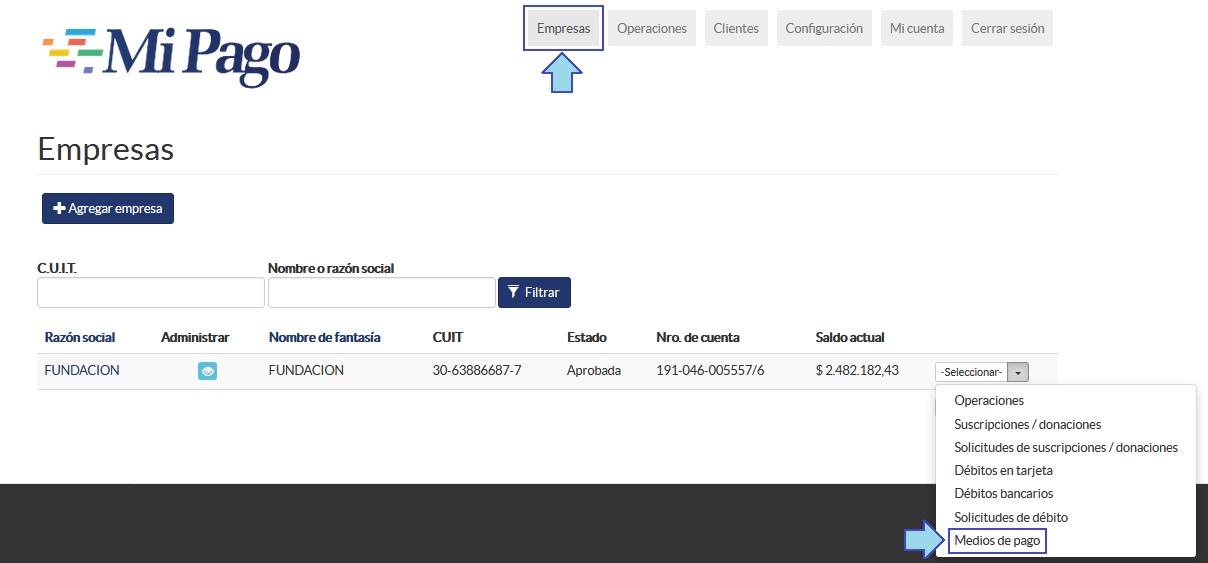 Débito Directo en Cuentas bancarias 1