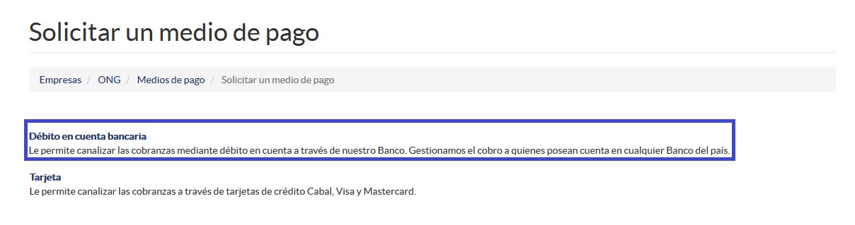 Débito Directo en Cuentas bancarias 3