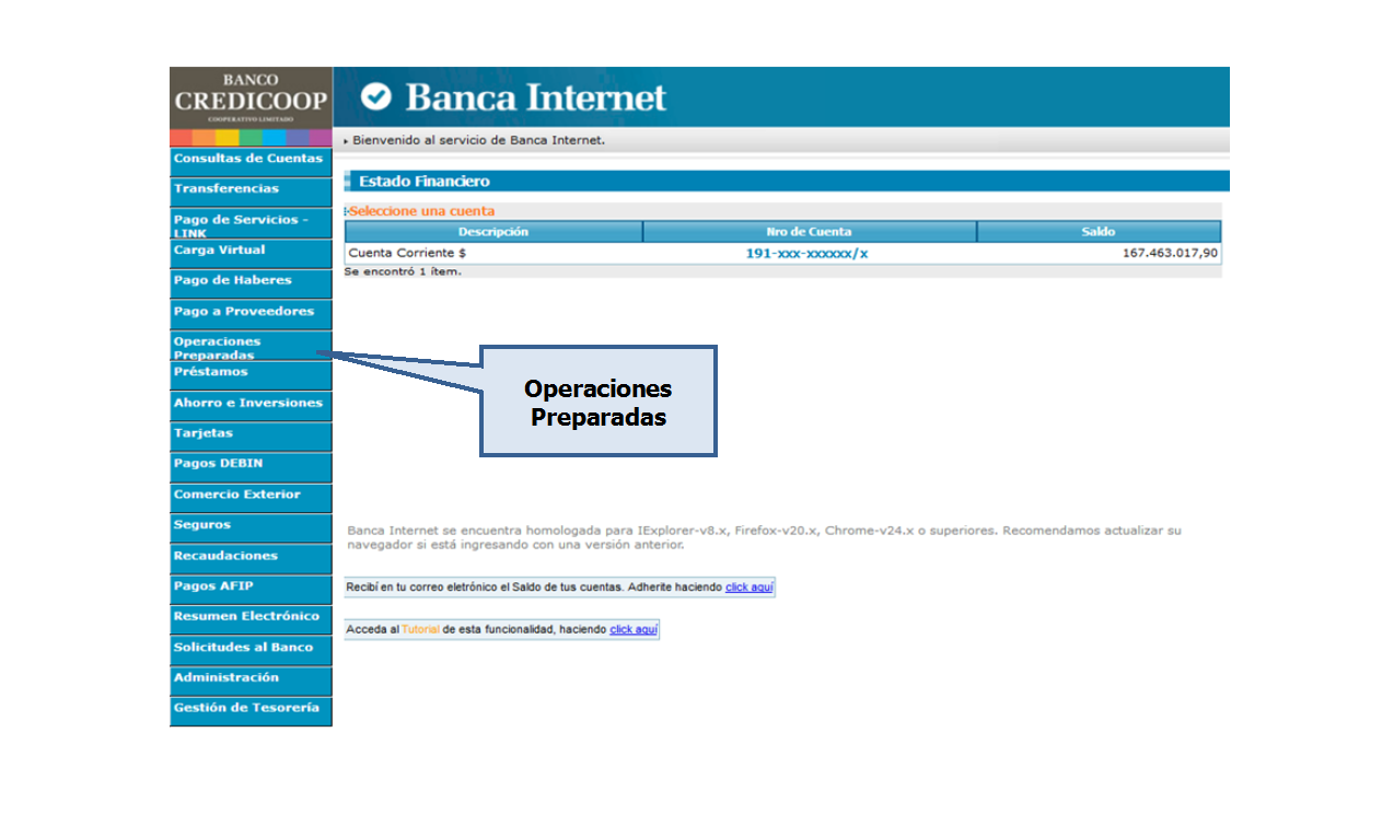 Firma en Banca Internet