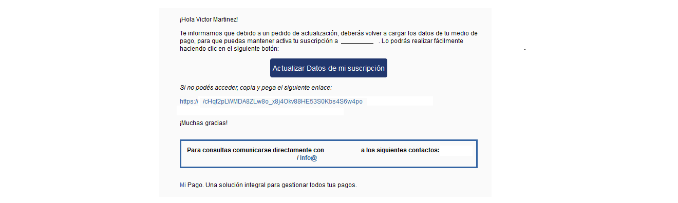 Correo modelo