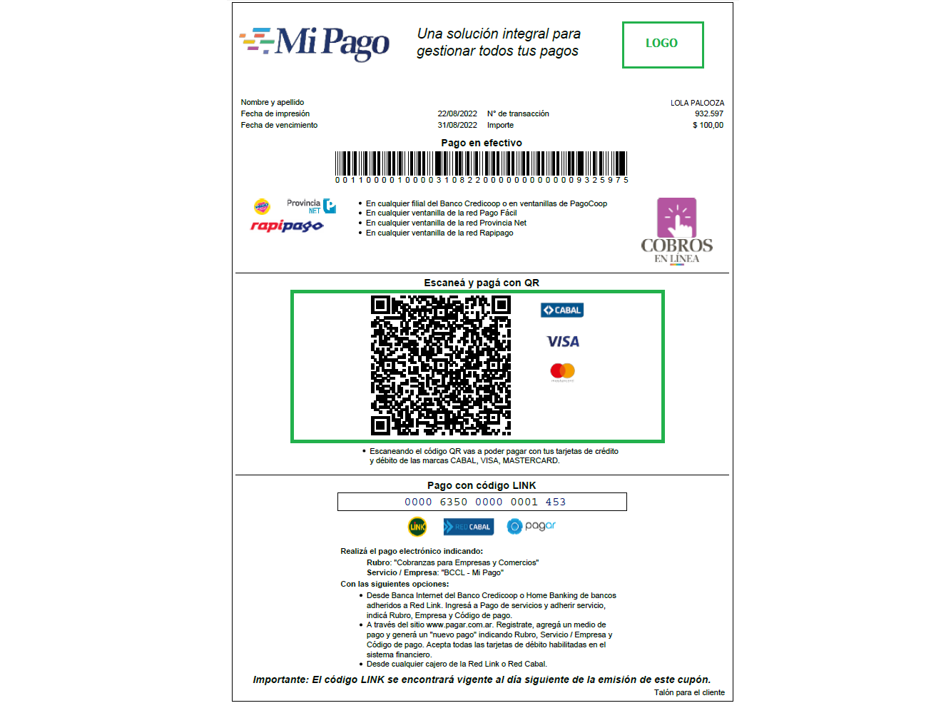 con QR